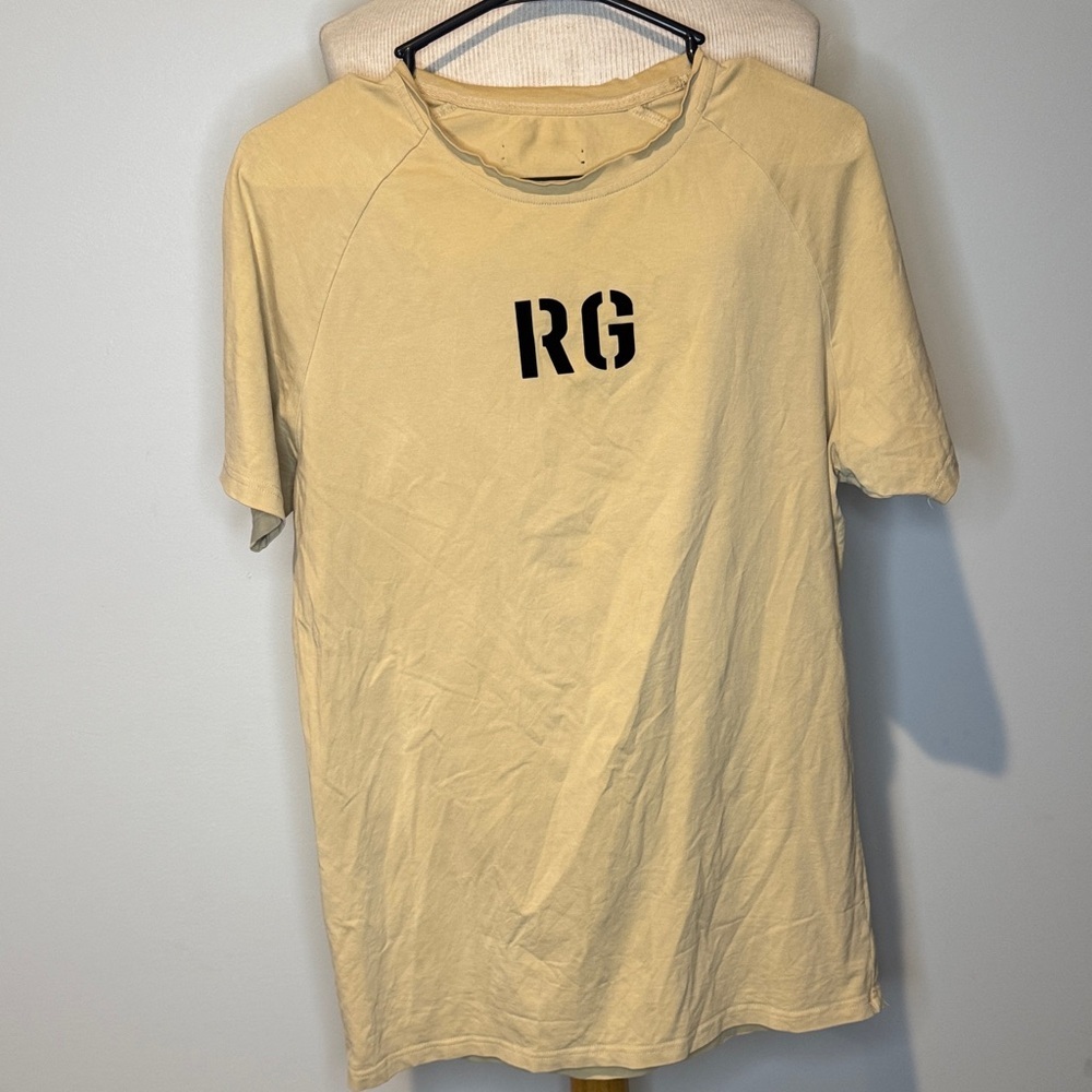 RG Men's Casual Tan Short Sleeve Tee